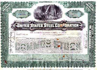 United States Steel Certificate