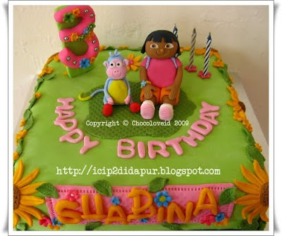 Dora Birthday Cake on Dora Explorer Birthday Cakes