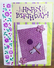 Birthday card with ATC on front!