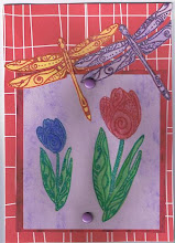 Tulip & Dragonfly Card