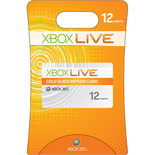 NewBox 360 Xbox Live Card GOLD