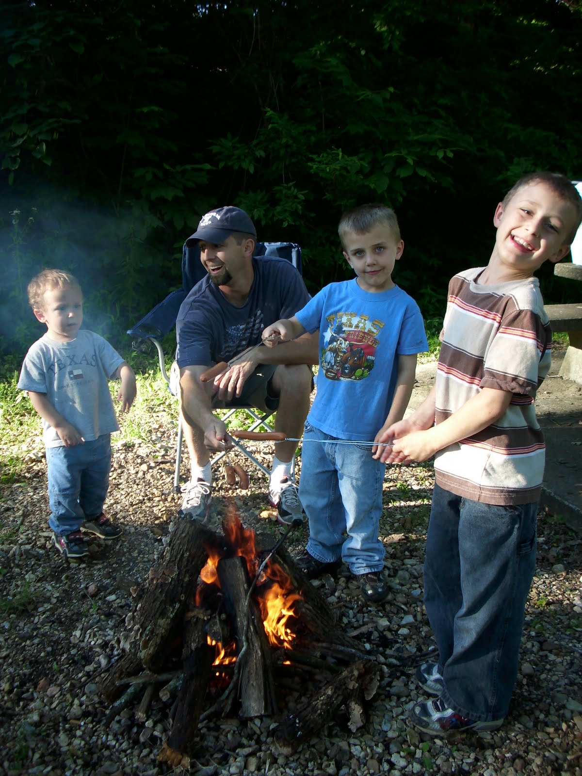 The Adams Family...snap, snap... Camping at Spavinaw State Park