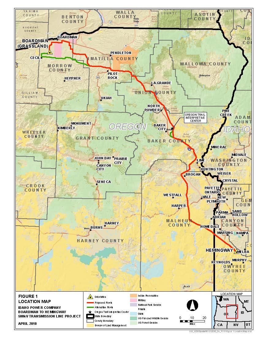 Stop Idaho Power: Idaho Power's Chosen B2H Route