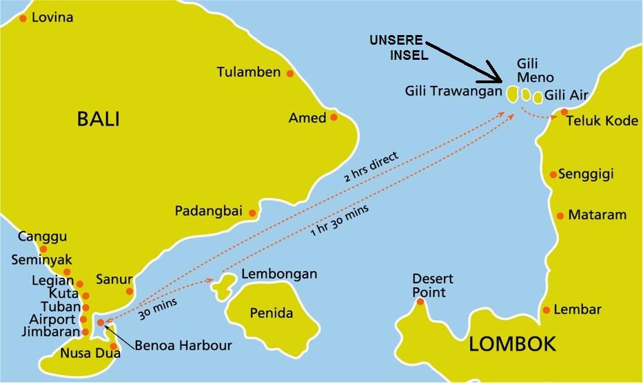 Jessy's & Lars's Weltreise: 102. - 104. Tag Gili Island