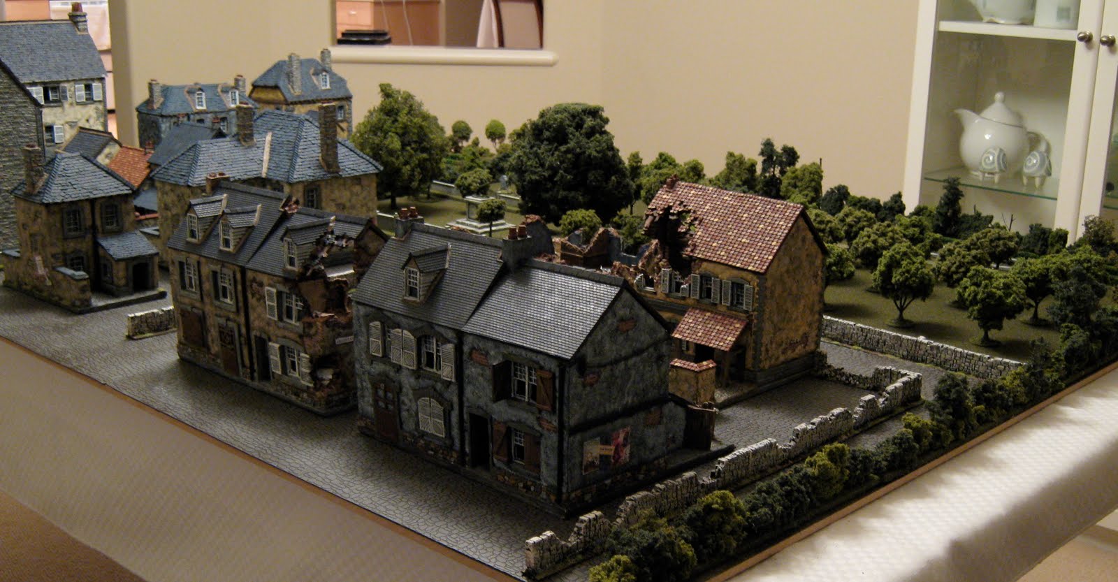 Kevin's Miniatures & Hobby Table Carentan Terrain