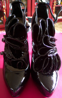 Matalan ruffled Louboutin style shoes