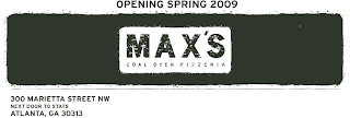 Max's Coal Oven Pizzeria Opening Soon, Downtown Atlanta!~RepeatATLANTA.com