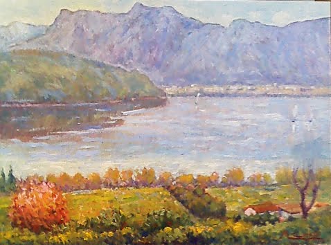 Vista sul lago di Caldonazzo