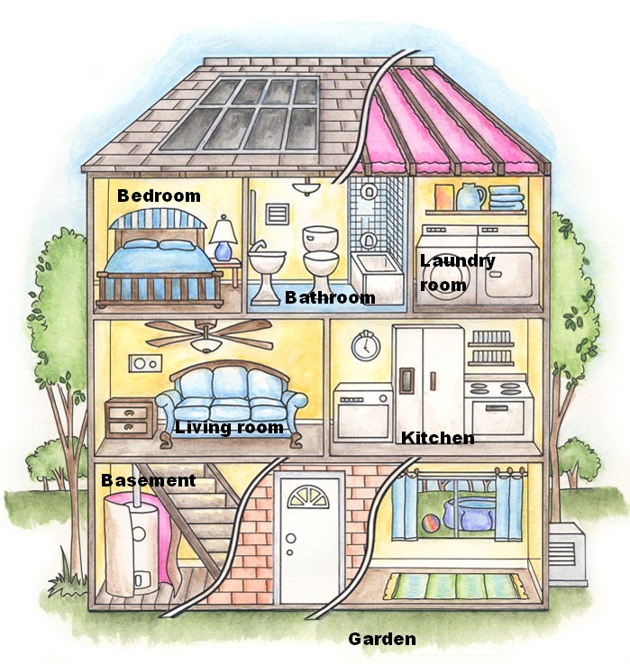 clipart of rooms inside the house - photo #44