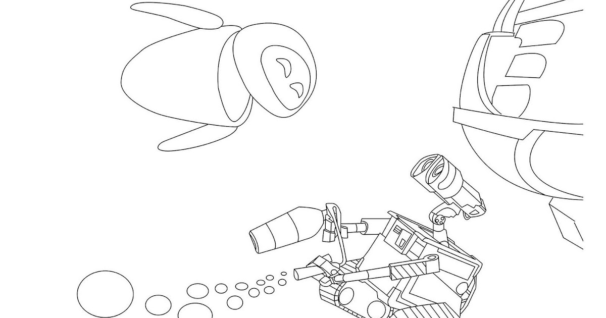wall e and eve coloring pages - photo #40