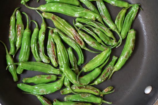 sautee shisito peppers