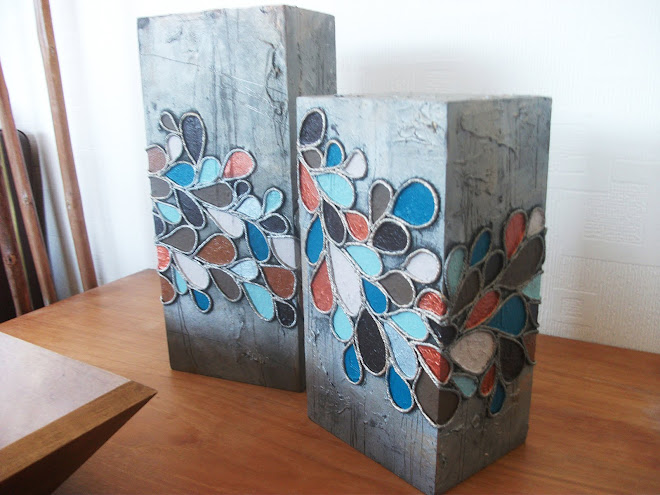 NEW!! Wood art 2 set string mixed media on wood