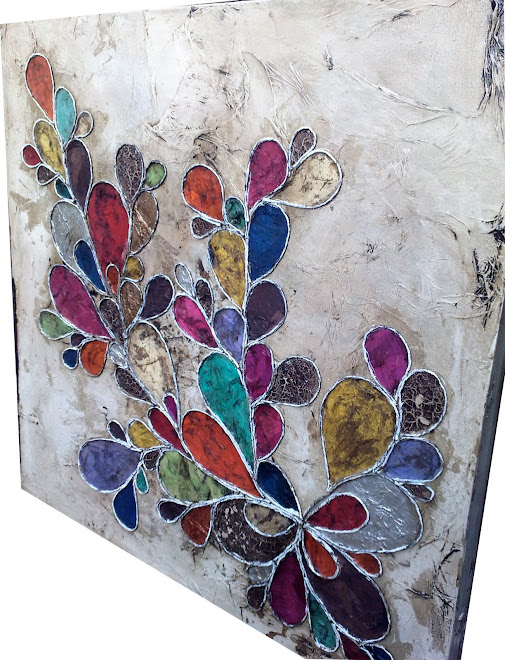 MIXED MEDIA ABSTRACT - £89