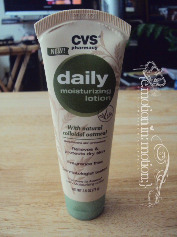 It's spelled with a "Y" Review CVS Daily Moisturizing Lotion