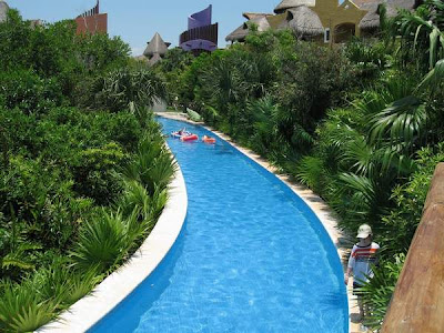 Lazy River Pool At Mexico All Inclusive Near Cancun