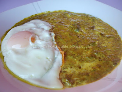 Mâncare de spanac cu ou