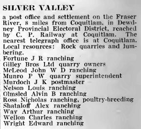 Silver Valley 1918