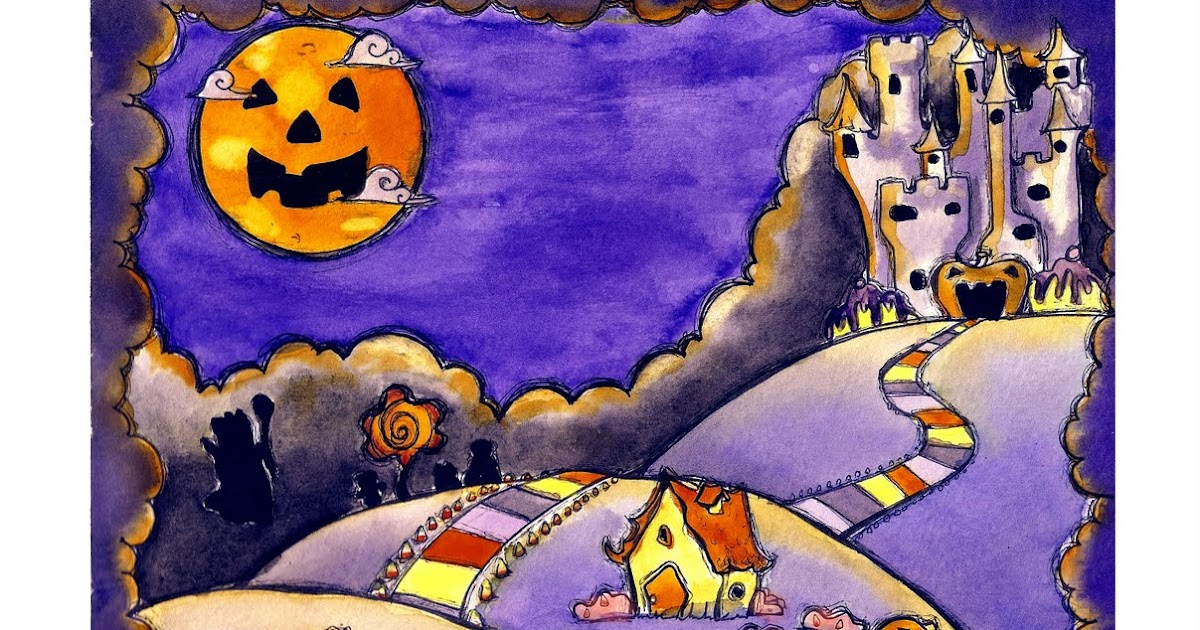 Red balloons: Candyland: Halloween Themed