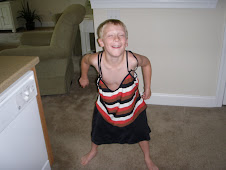 Josh being silly, wearing my bathing suit