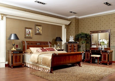 Bedroom Furniture Styles on Antique Empire Style Bedroom Furniture Set