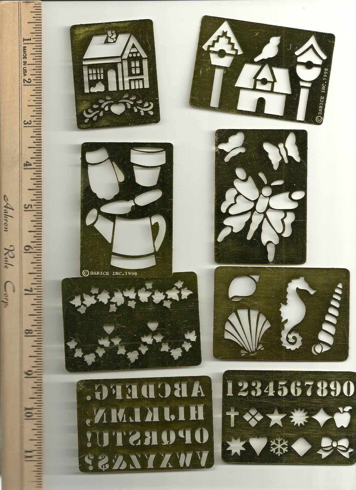 I HAVE A HEART 4 ART Brass Stencils For Sale.