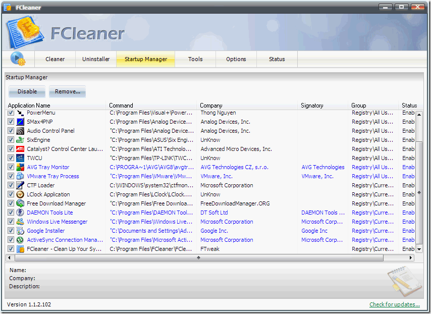 Kru Share: ทำความสะอาดวินโดวส์ต้อนรับปีใหม่ด้วย FCleaner