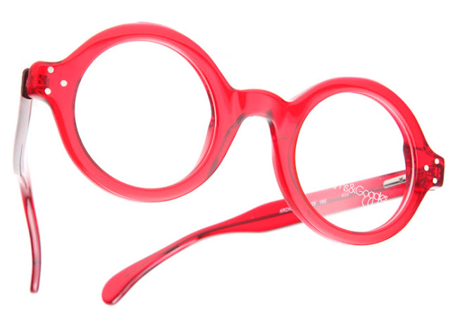 Round glasses from RoundGlasses: Architect in Cardinal Red