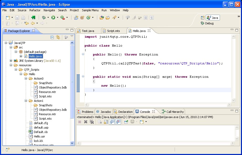 Java QTP Communication Channel: Run QTP from Java