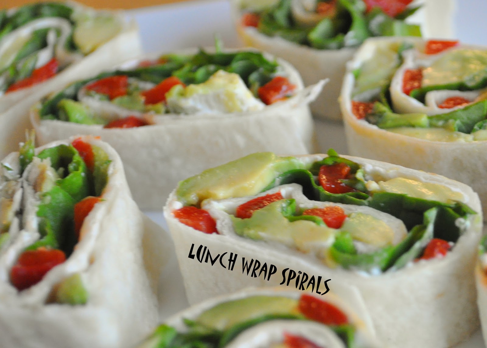 Perfect Lunch for a Hot Day Lunch Wrap Spirals