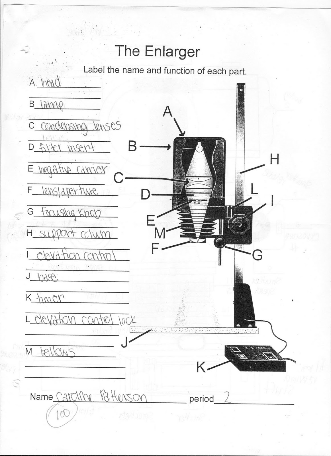 Journal Enlarger and Camera Parts 1