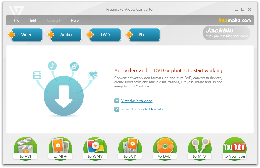 免費的影音轉檔程式 Freemake Video Converter Jackbin 的懶人筆記