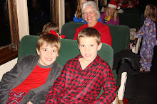 Jake and Andrew on the Polar express