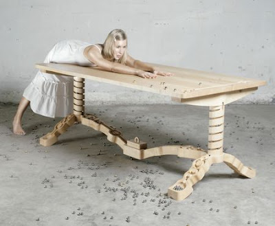 Masa din lemn Marbelous