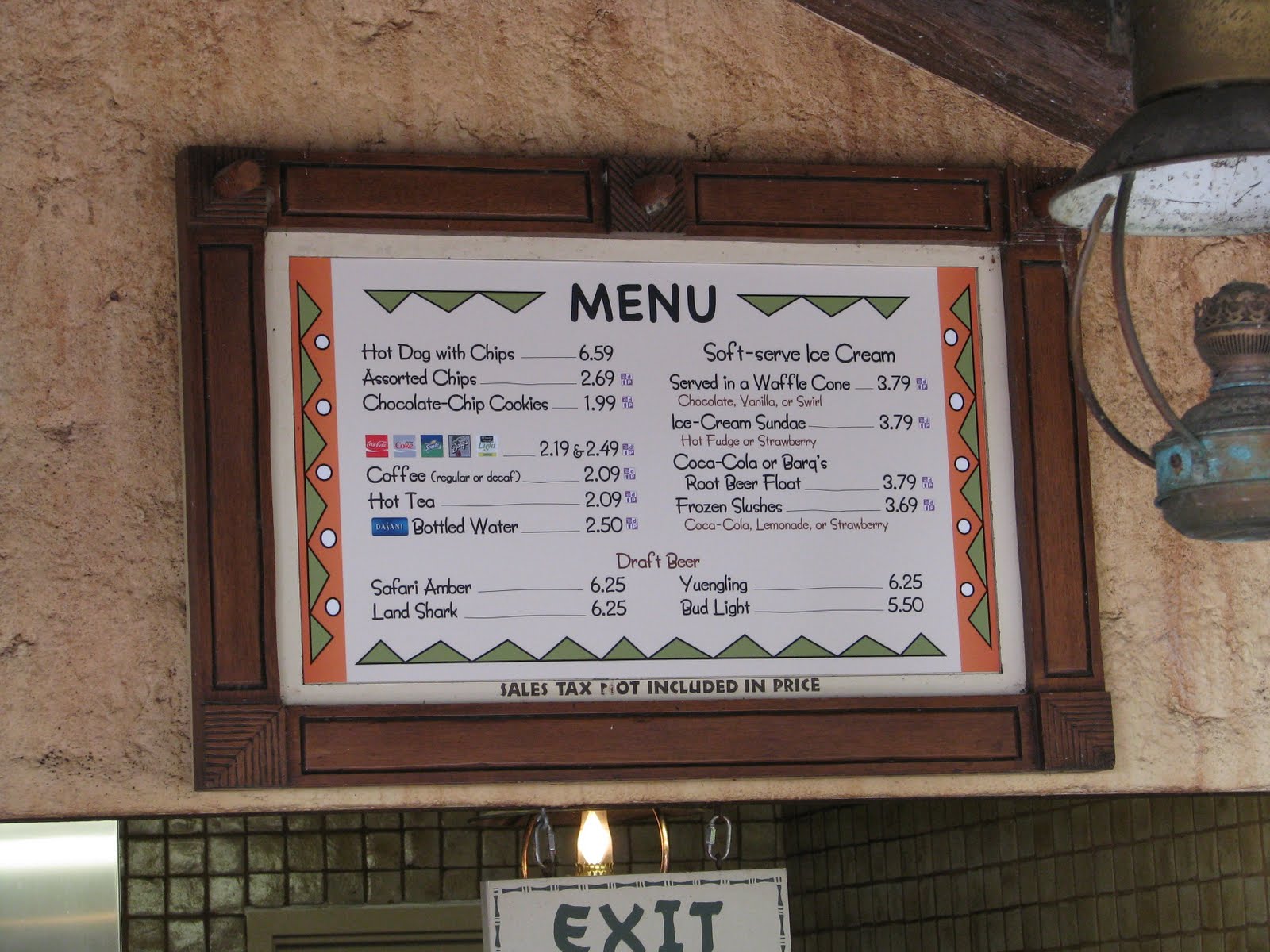 Refreshment Outpost Menu Disney World Blog Discussing