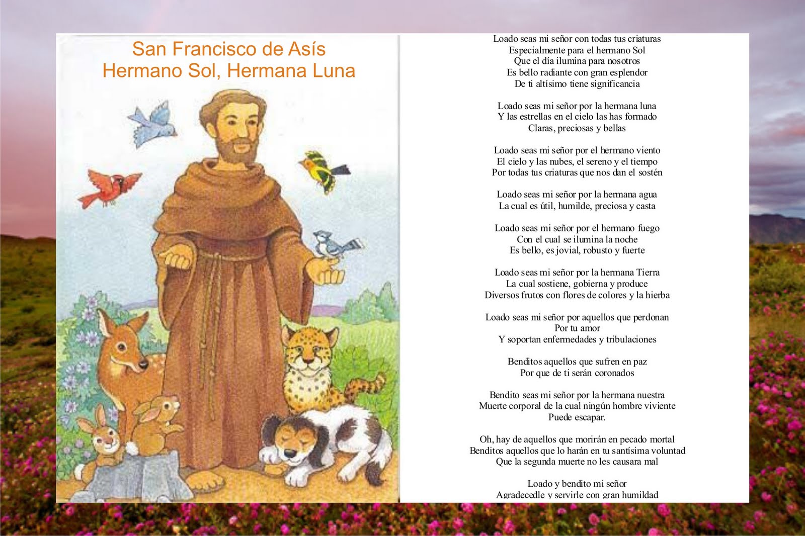 Enseñanzas Espirituales Orion HERMANO SOL, HERMANA LUNA