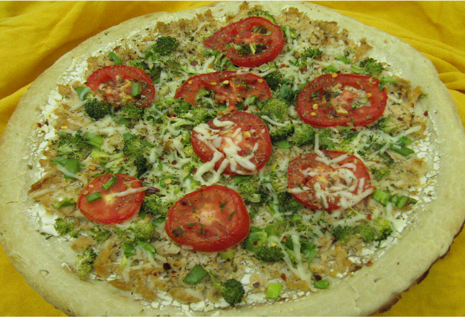 Healthy Tiger Tuna Pizza