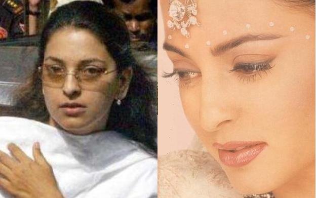 Hot Wallpapers Bollywood Actress Juhi Chawla Without And With Makeup