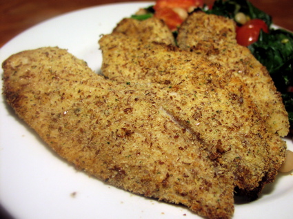 Okay,   it be  recipe breaded lightly so out this good, recipe should tilapia turned .lol ilegal