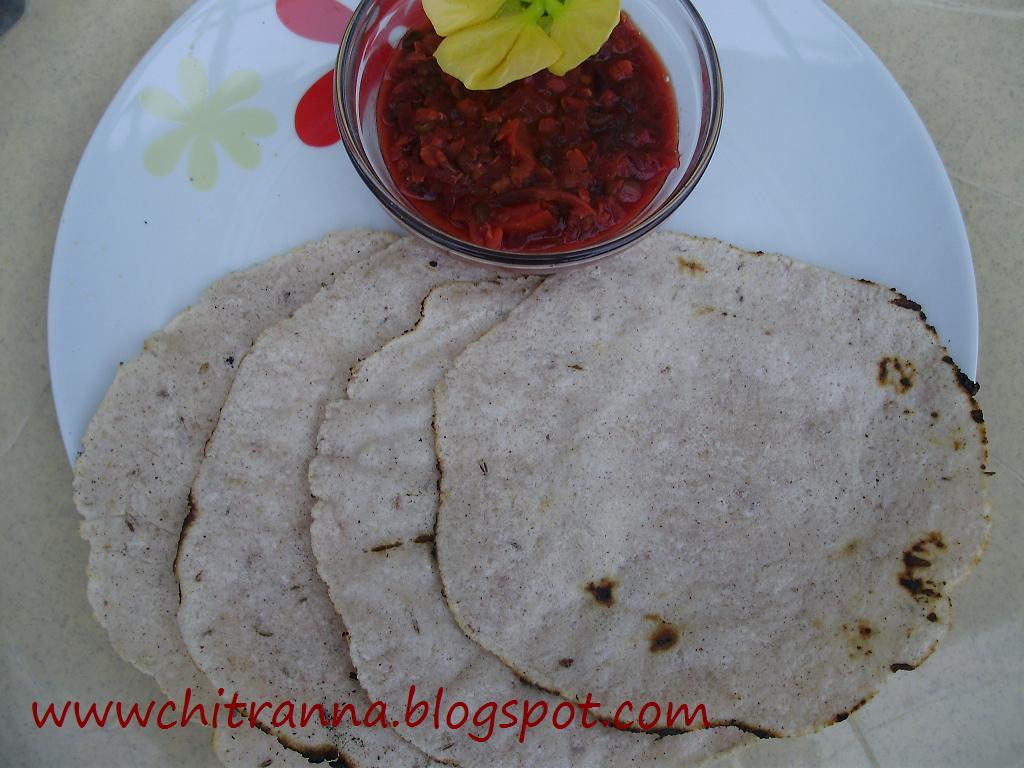 Chitranna: Boiled Rice Roti