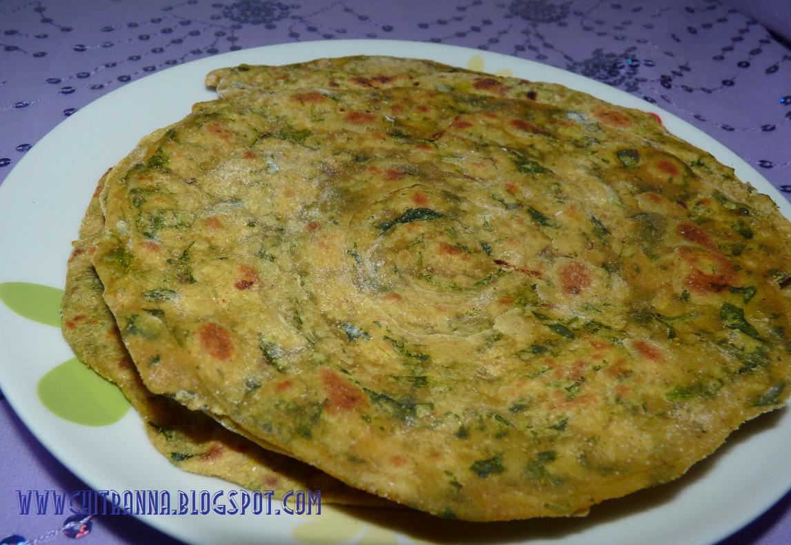 Chitranna: Methi Pulka(Indian Bread with Fenugreek leaves)