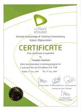 Certificate from Etisalat Co.