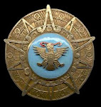 Medalla de la Orden Azteca otorgada al Emperador Selassie I, en su vista a México en 1954.