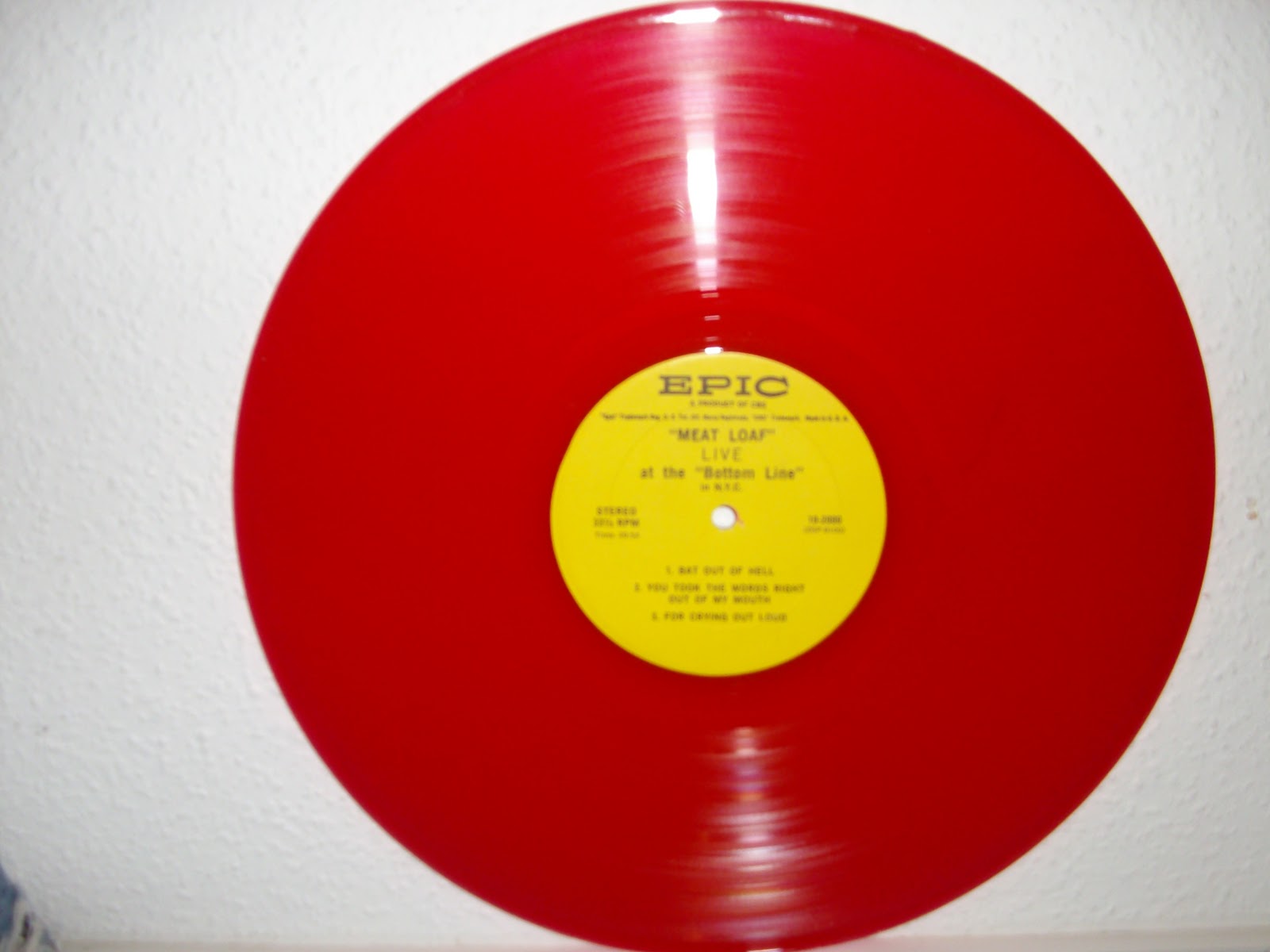 Meat Loaf Vinyl, Singles 7"/12" and other stuff Meat Loaf Live