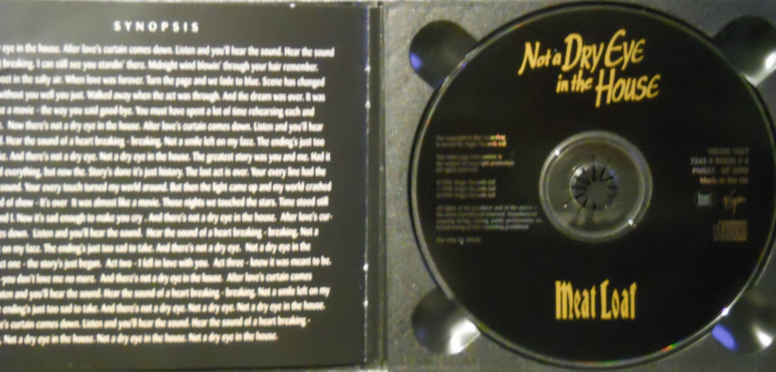 Meat Loaf Vinyl, Singles 7"/12" and other stuff Meat Loaf Not A