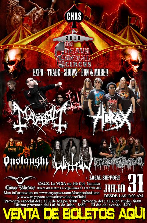 TRIBU TO METAL Se pospone el Heavy Metal Circus 2010.
