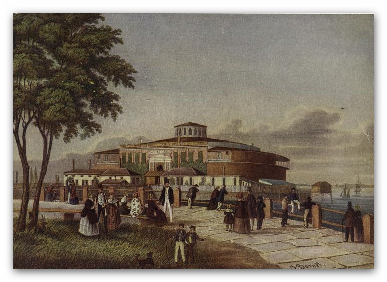 New York History Geschichte Castle Garden in the 1850s