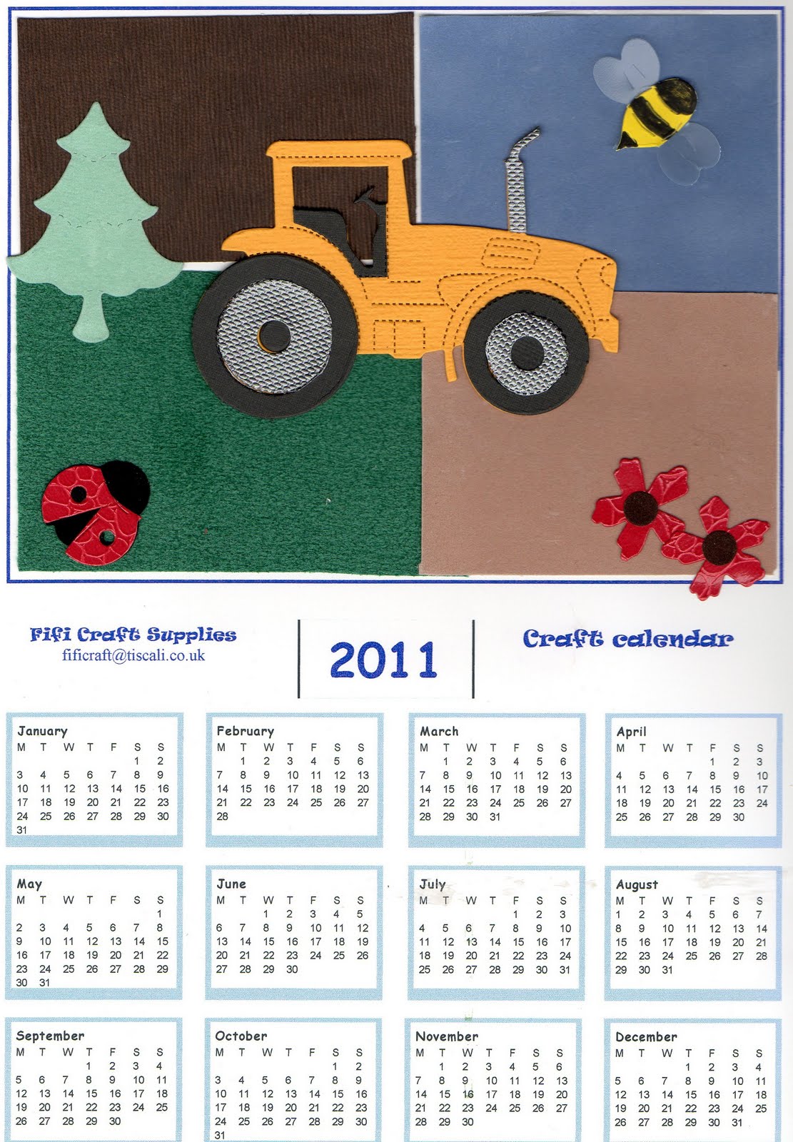 Velvet Paper and Papercraft Craft Calendars