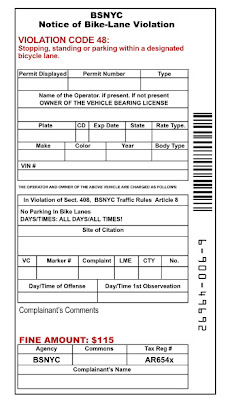 Printable Parking Ticket