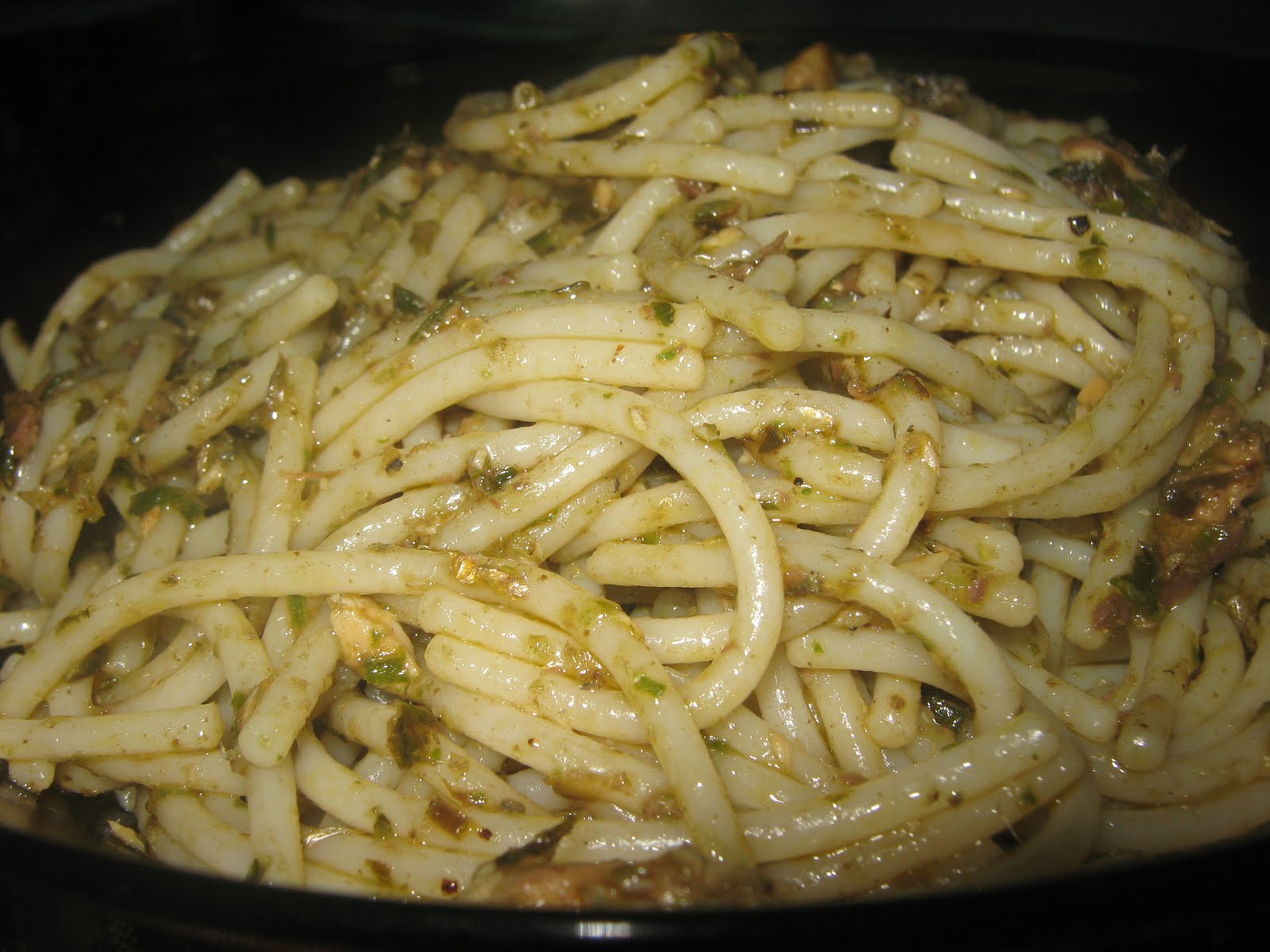 Benguet Cook.. spicy pestosardine pasta!