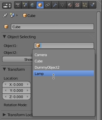 Creating a Object Selection Box in Panel UI of Blender 2.5 - Python ...